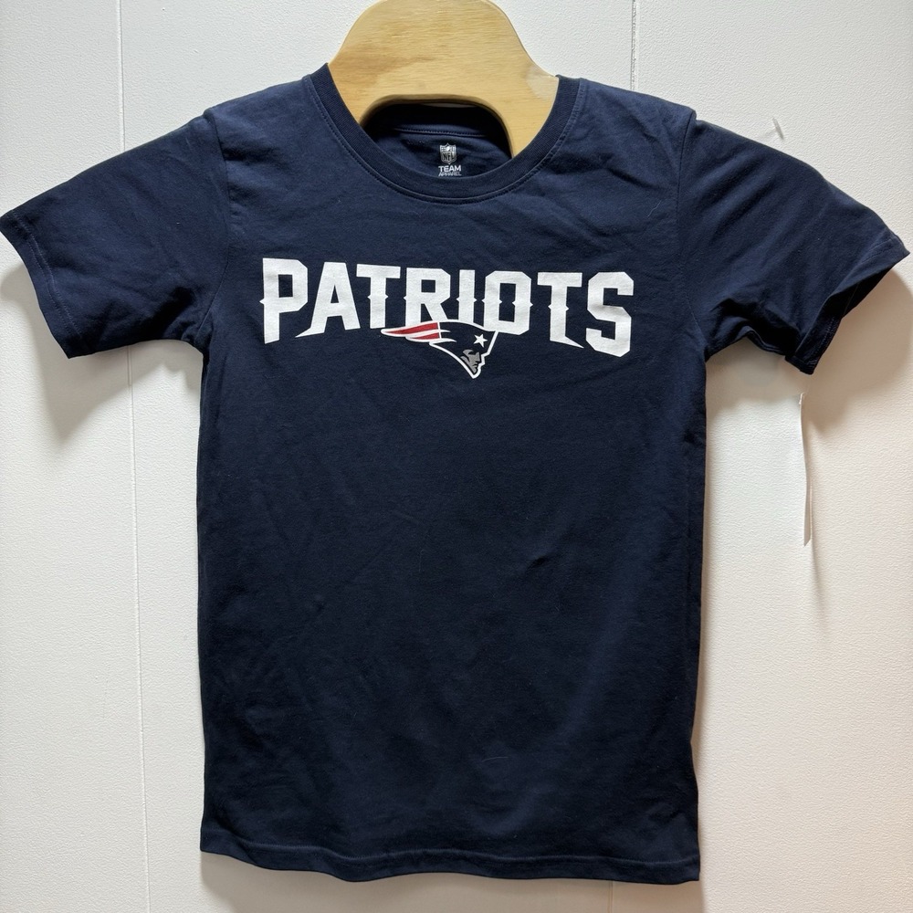 NFL‎ New England Patriots Boys' Cotton Short Sleeve T-Shirt Size Large 12/14 NEW